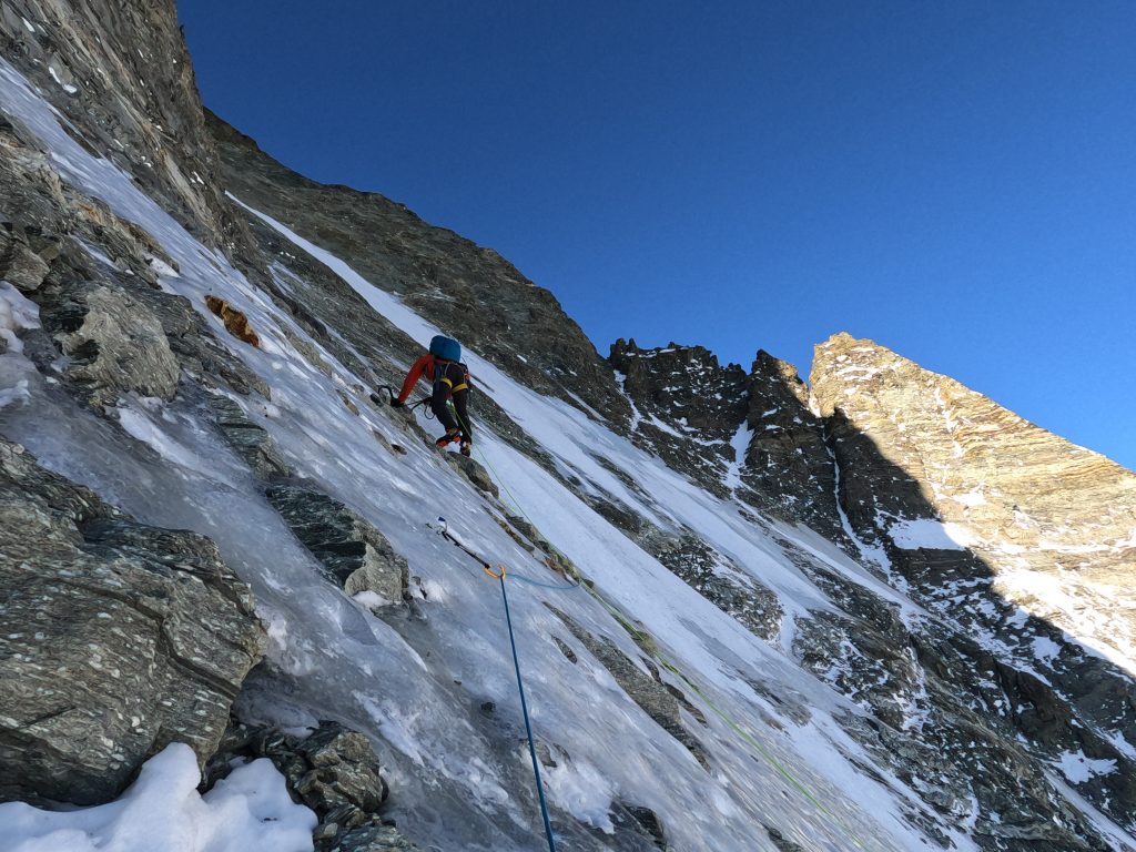 Durante la salita. Foto François Cazzanelli 