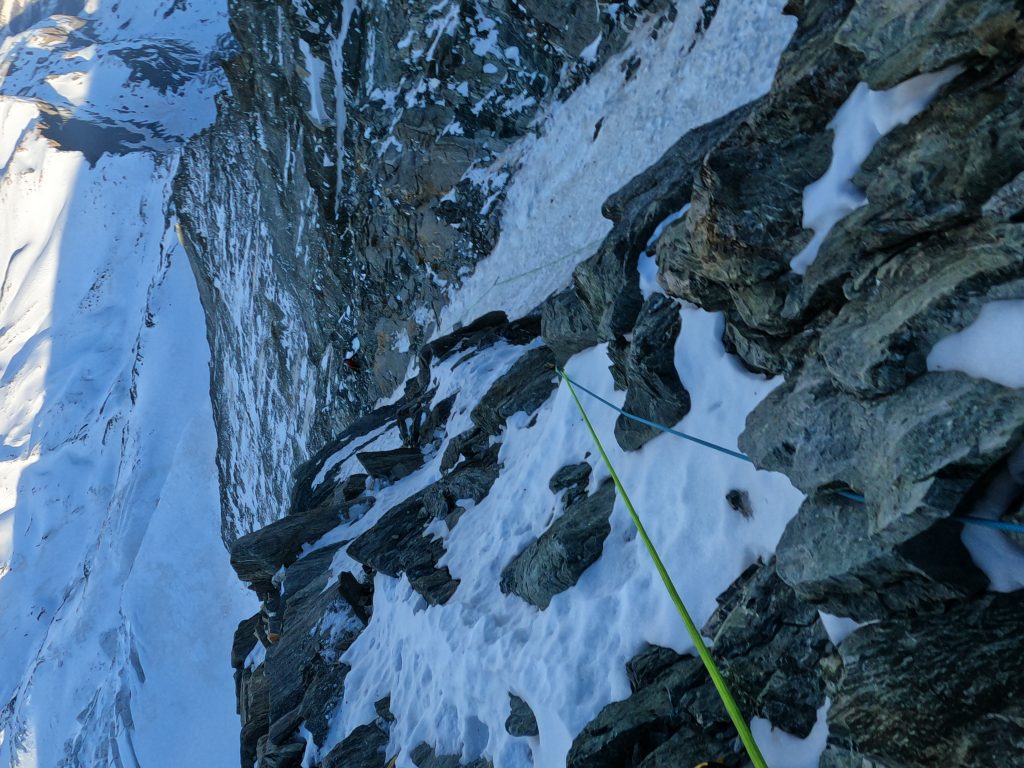 Durante la salita. Foto François Cazzanelli 