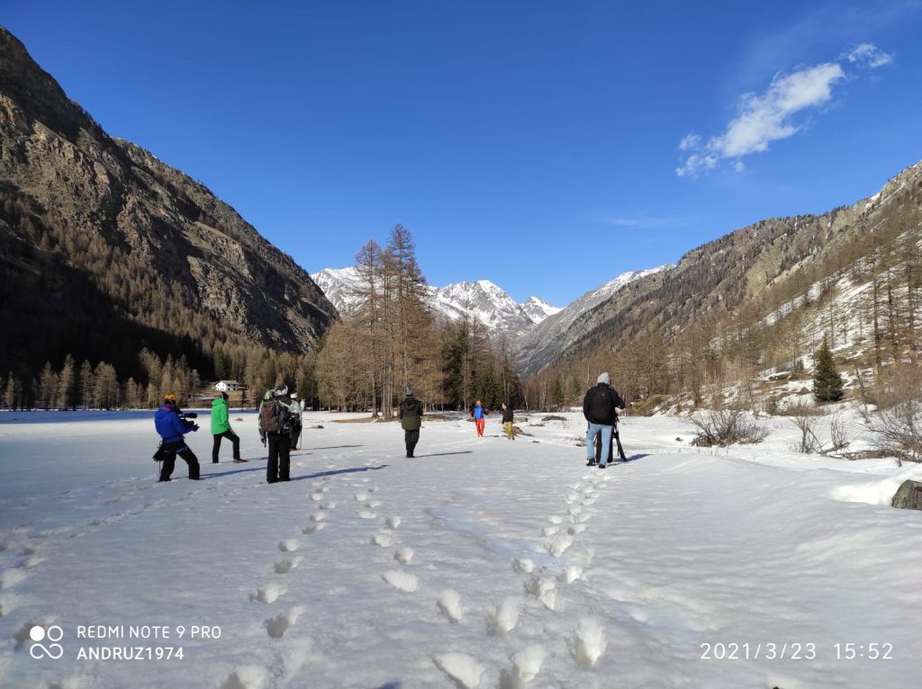 Riprese a Cogne - Foto RAI - Linea Bianca