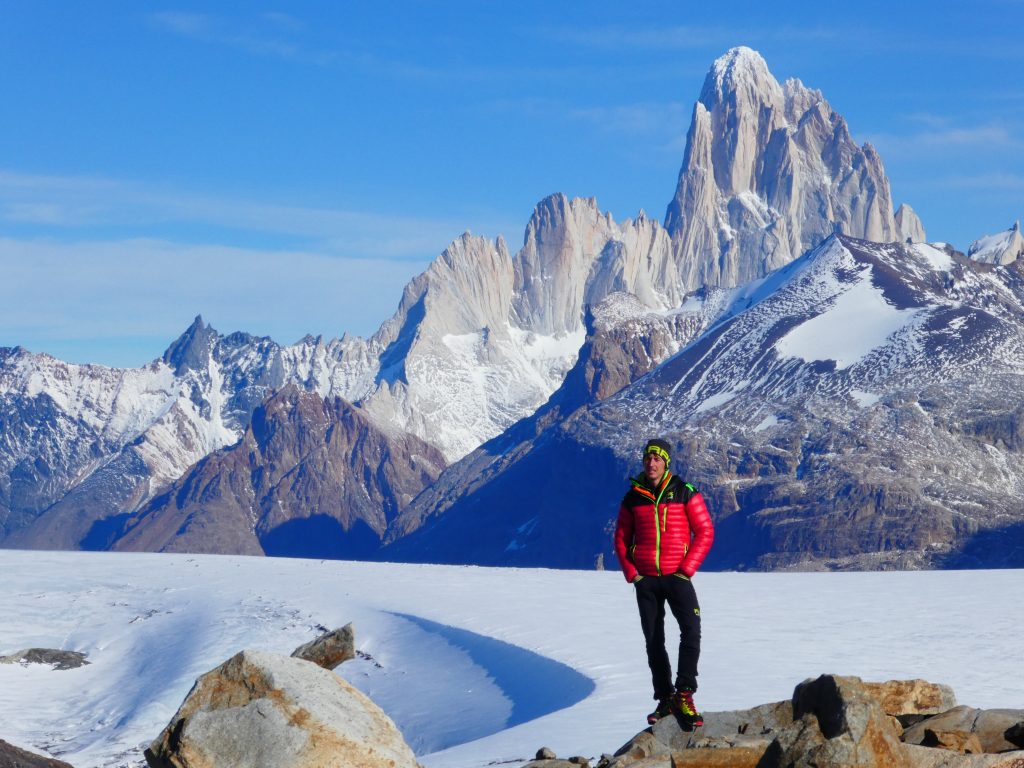 Matteo in Patagonia. Foto archivio Matteo Della Bordella