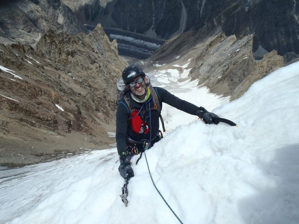 Stefano Cascavilla in Karakorum (Leonessa Peak, valle di Hushe)