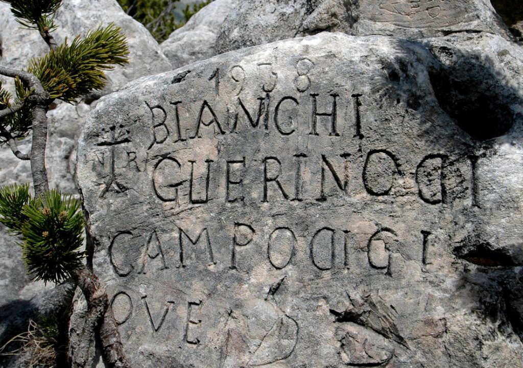 Una scritta della Tavola dei Briganti