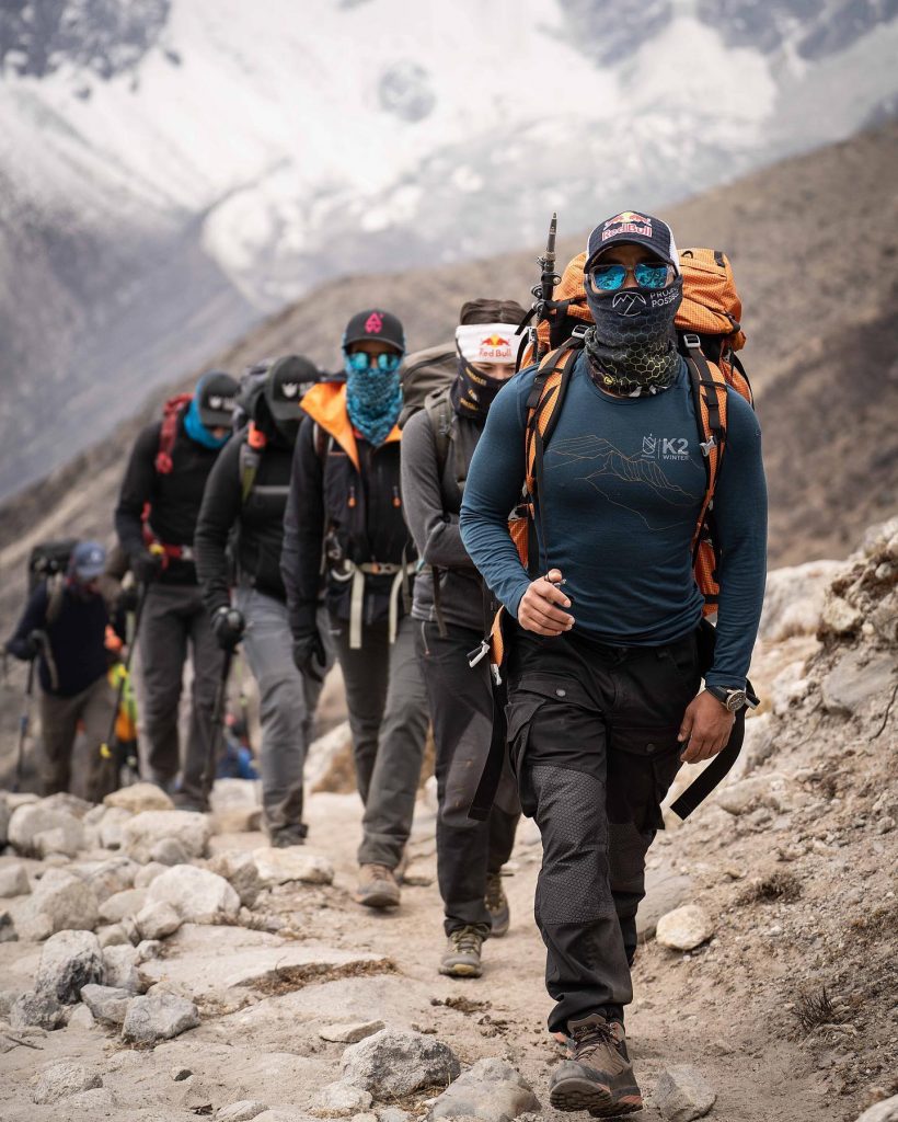 Durante il trekking. Foto @ Nirmal Purja