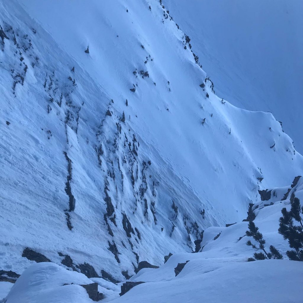In discesa su "La traversée des Anges" - Foto FB Paul Bonhomme
