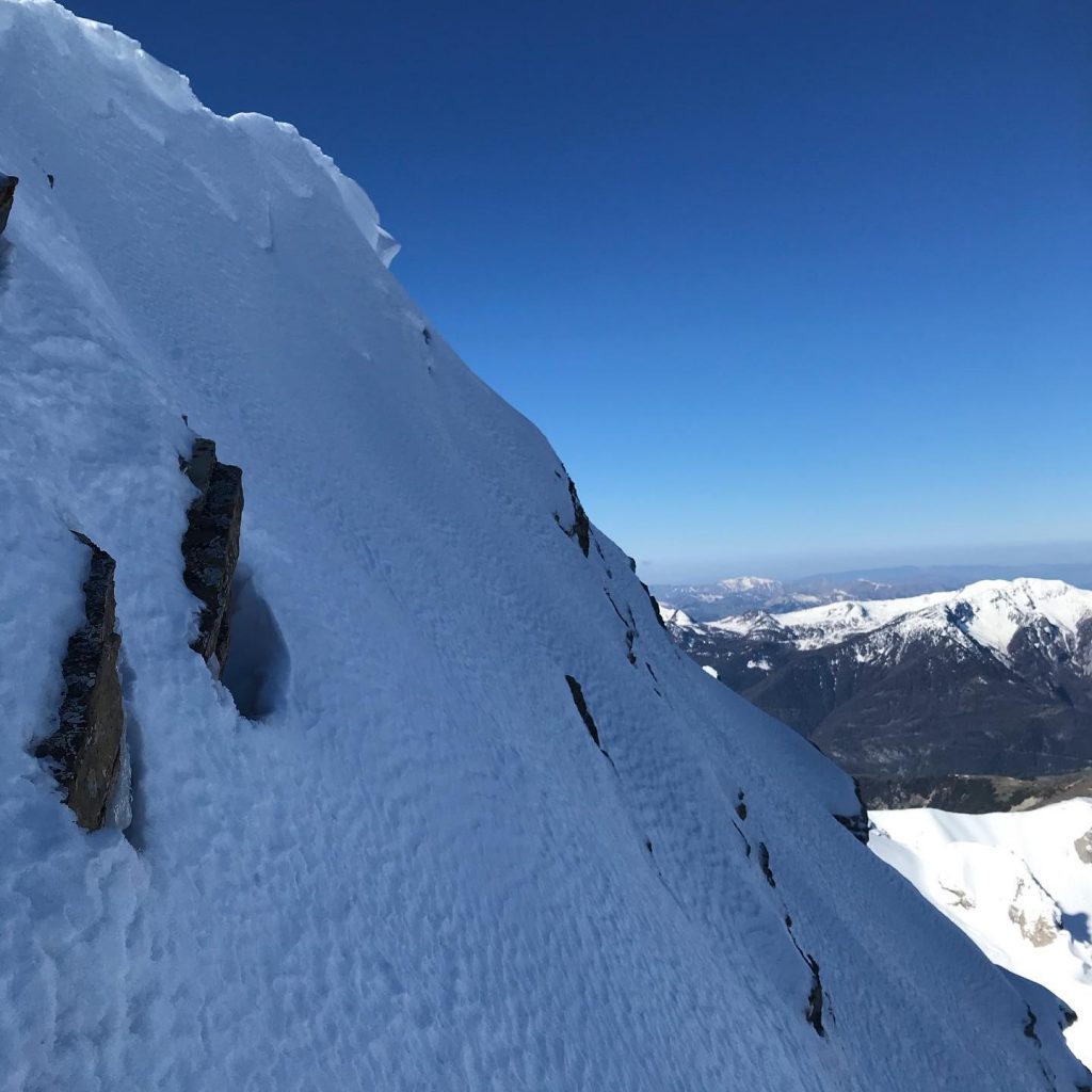 In discesa su "La traversée des Anges" - Foto FB Paul