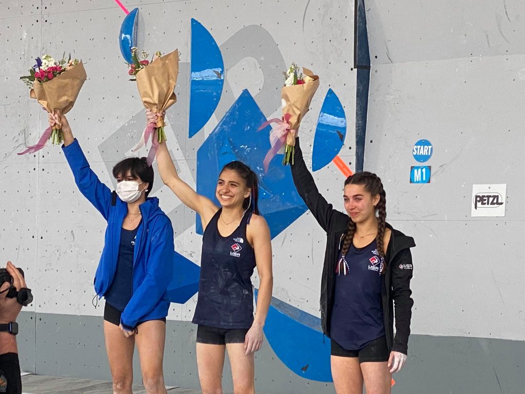 Podio femminile - Foto FB Gym Climber