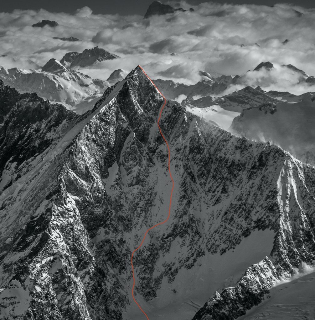 Linea X - Foto FB Vivian Bruchez Steep Skier-Mountain Guide