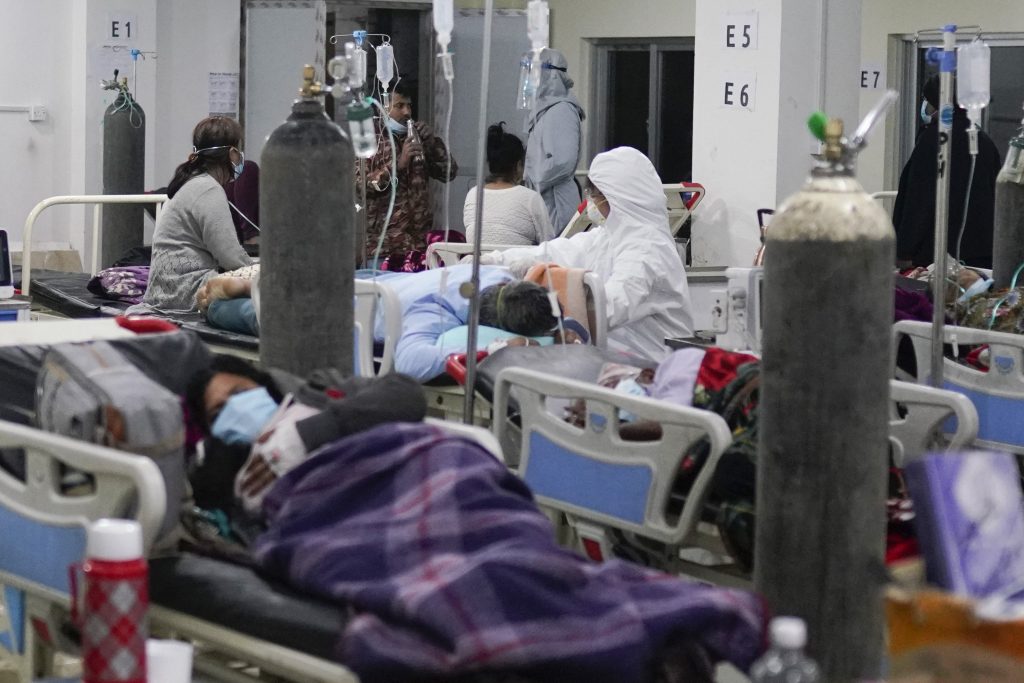 Ospedale di Lalitpur, Nepal. Foto @ ANSA -  Skanda Gautam/ZUMA Wire)