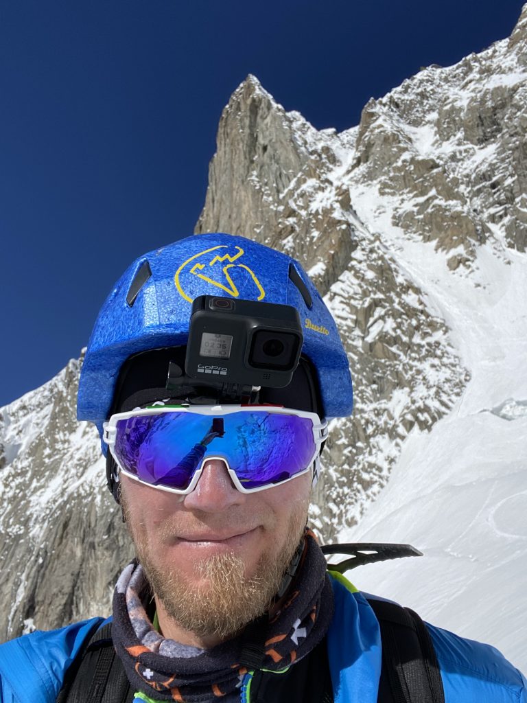 Prima discesa Canale del Quid Pluris. Foto Denis Trento.