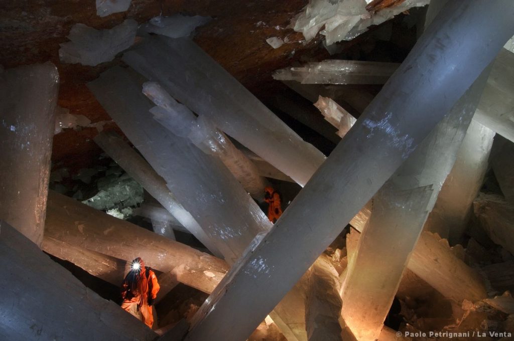 I cristalli della grotta di Naica. Foto Paolo Petrignani