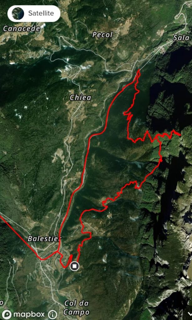 Mappa intervento Monte Alto di Pelsa - Foto CNSAS FVG