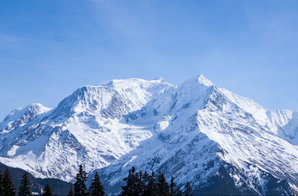 monte bianco, valanga