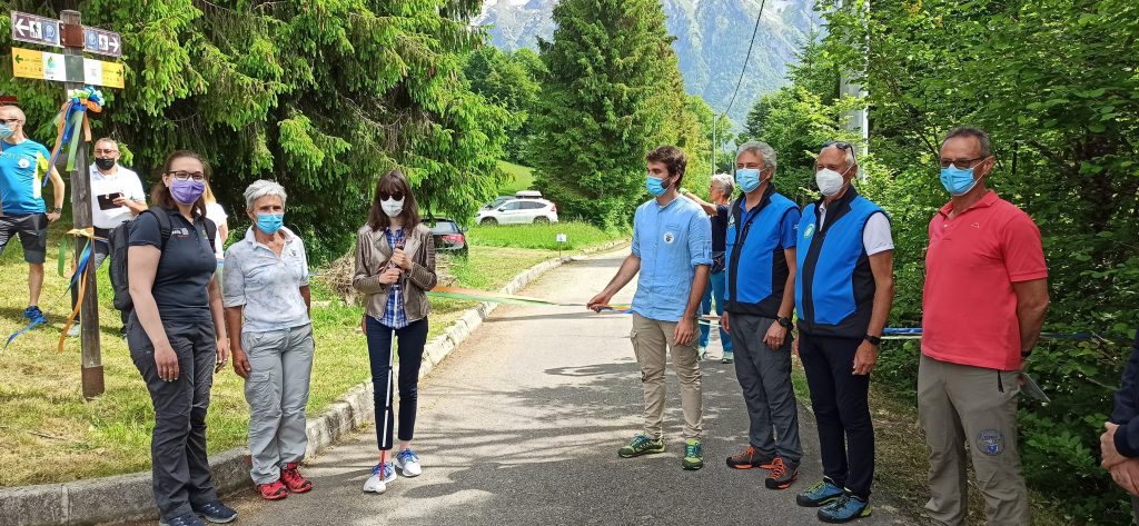 Inaugurazione Sentiero della Sensibilità - Foto FB Dolomites Unesco