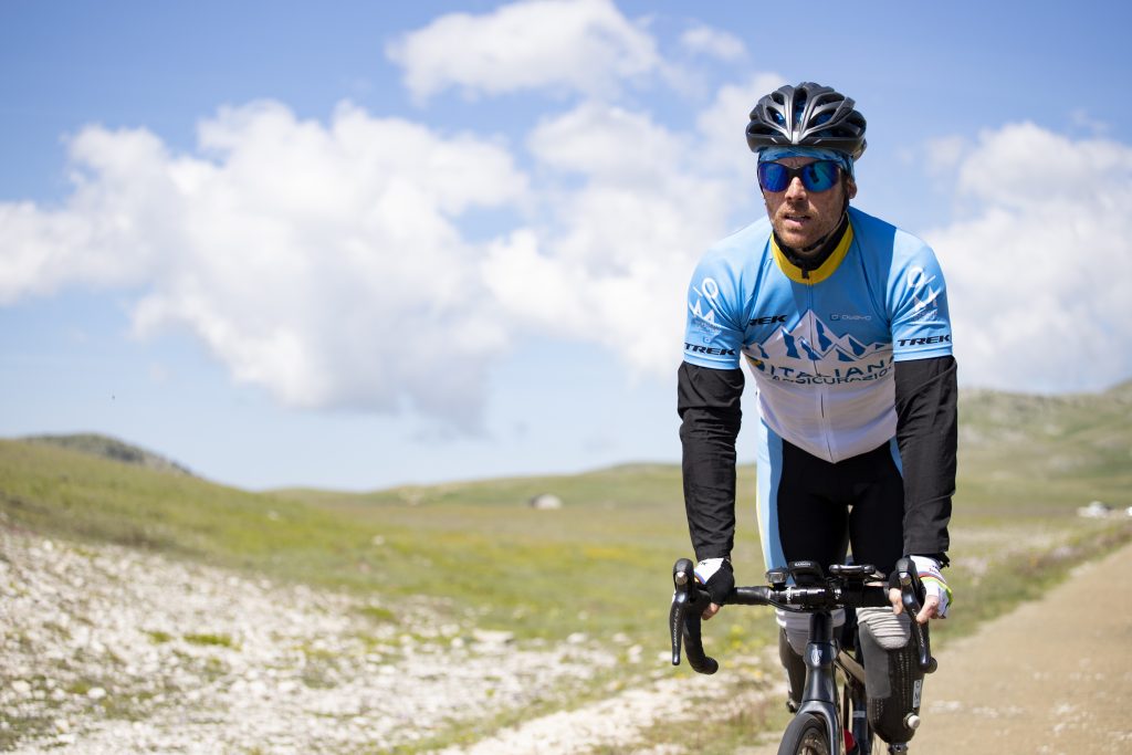 Andrea Lanfri durante il suo From 0 to 0 Gran Sasso. ©IlariaCarielloPhotography