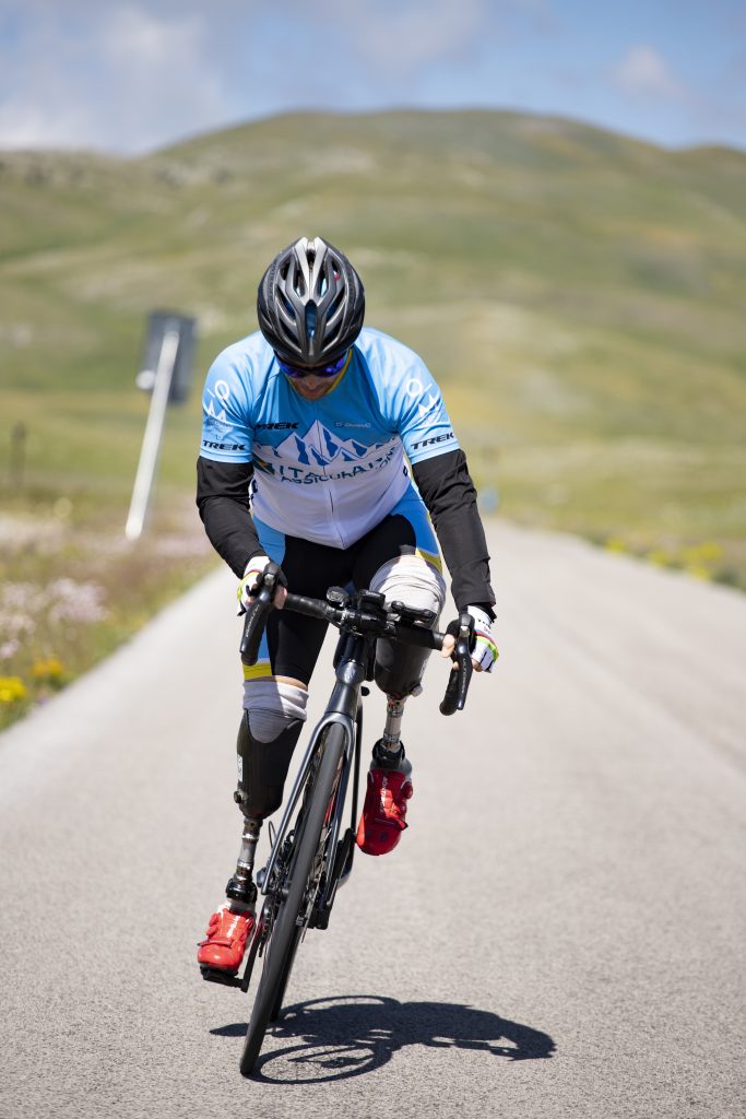 Andrea Lanfri durante il suo From 0 to 0 Gran Sasso. ©IlariaCarielloPhotography