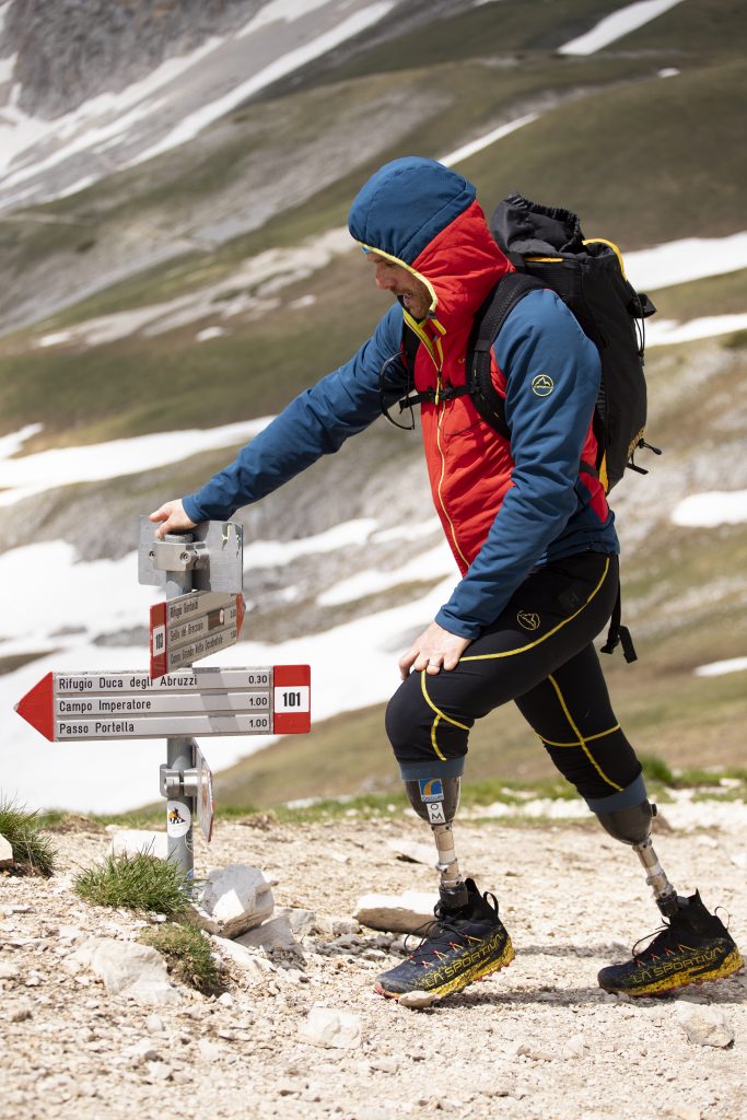 Andrea Lanfri durante il suo From 0 to 0 Gran Sasso. ©IlariaCarielloPhotography