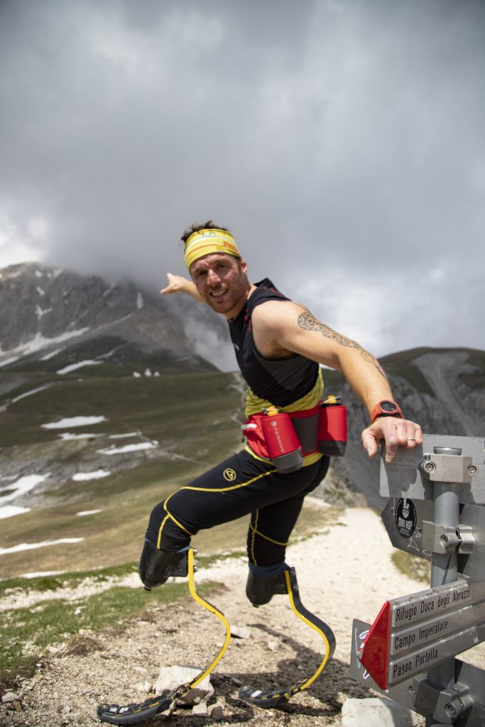 Andrea Lanfri durante il suo From 0 to 0 Gran Sasso. ©IlariaCarielloPhotography