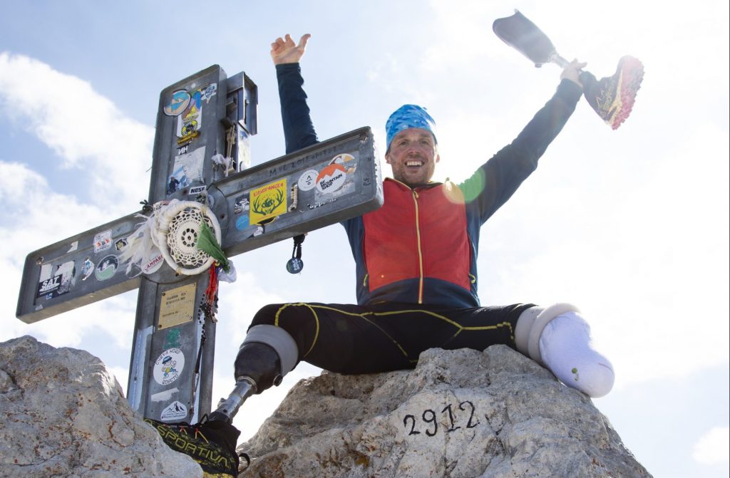 Andrea Lanfri durante il suo From 0 to 0 Gran Sasso. ©IlariaCarielloPhotography