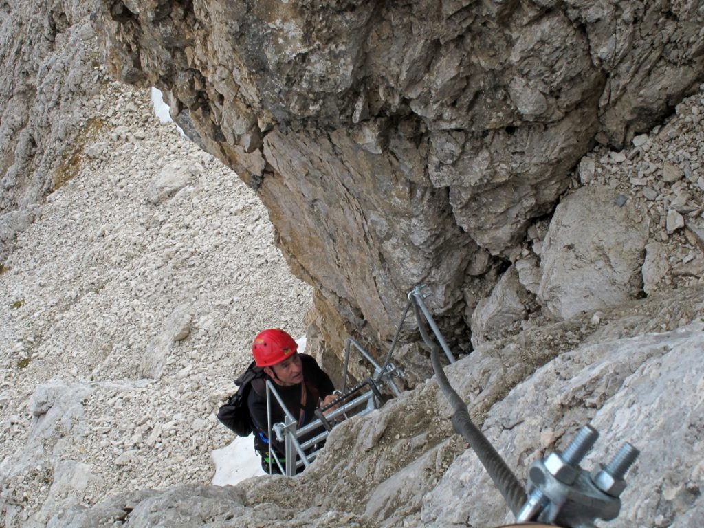Sassopiatto, ferrata Schuster