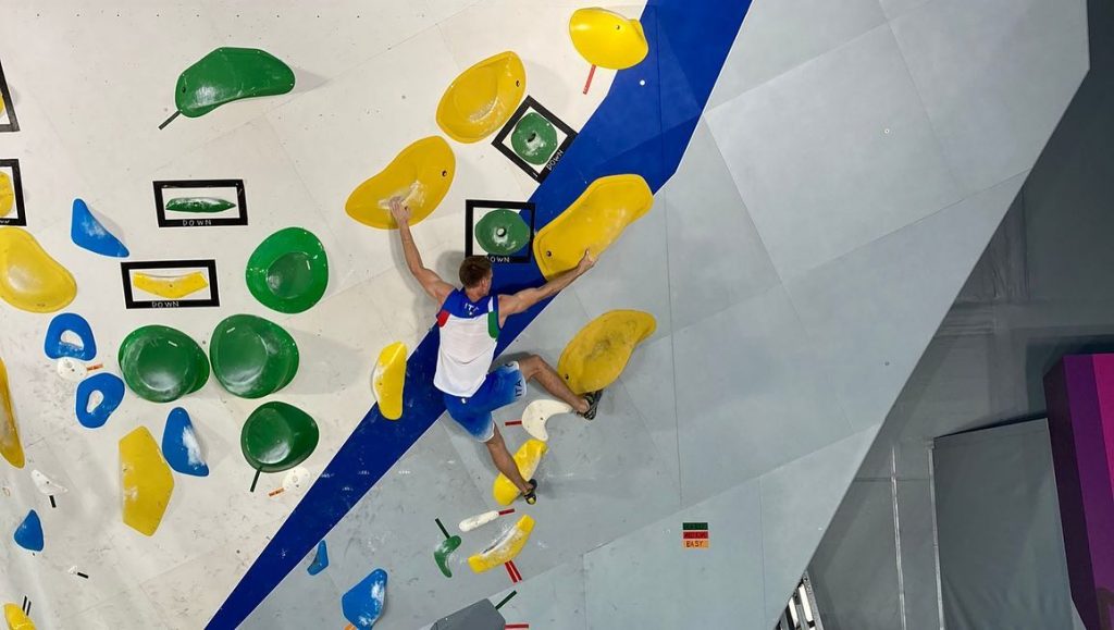 Primi allenamenti in parete per gli atleti italiani. Foto @ FASI
