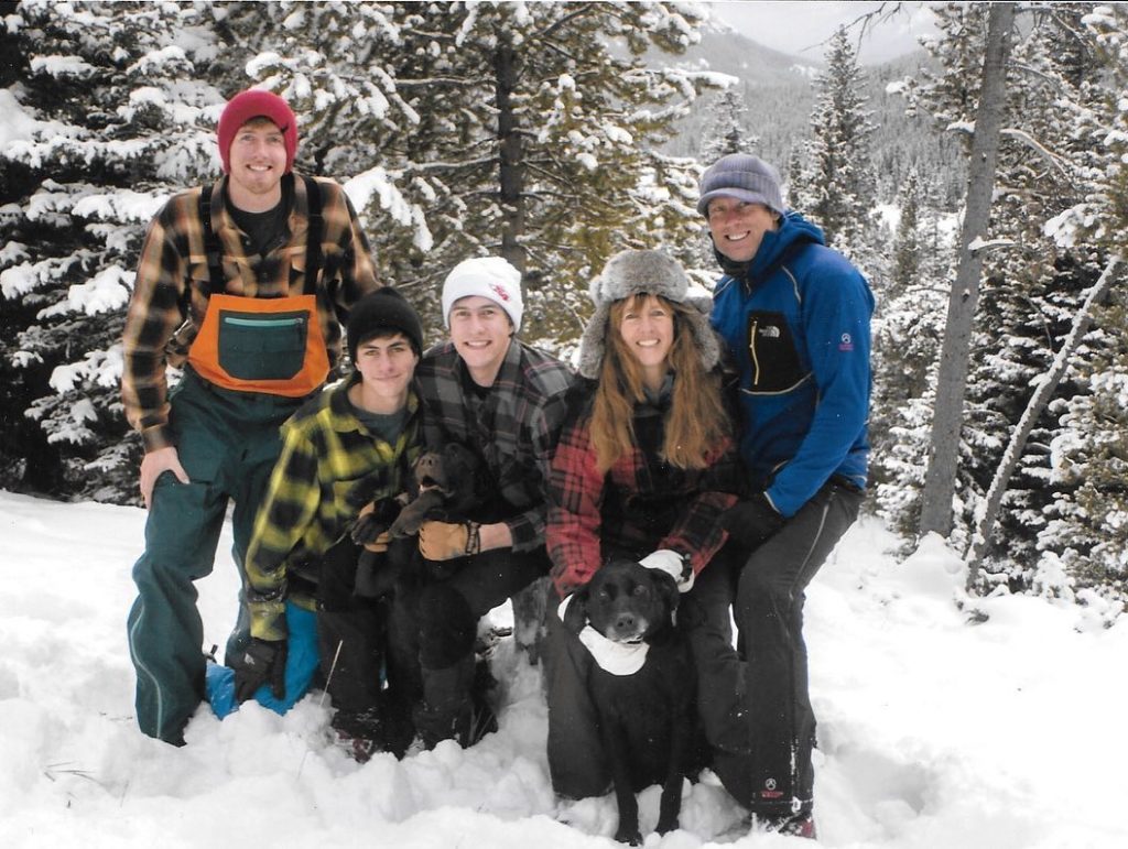 Conrad Anker con la sua famiglia. Foto Facebook Conrad Anker