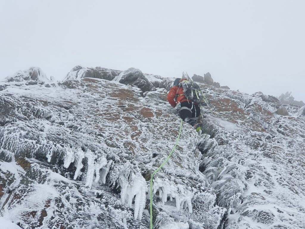 Breithorn, in condizioni decisamente invernali. Foto Perenzoni/Castanga