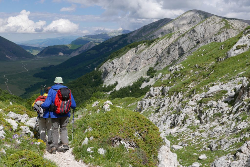 Discesa dal Sebastiani, estate