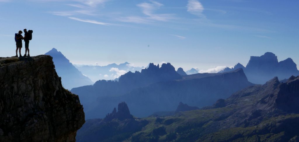 Escursionisti sul Lagazuoi