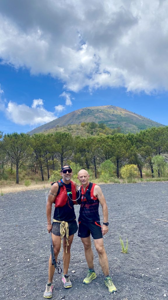 Stefano Gregoretti durante la sua corsa attraverso l