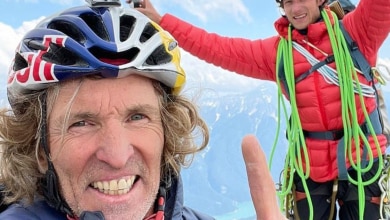 Photo of Stefan Glowacz e Philipp Hans tre nuove vie nelle Alpi attraversate in bici