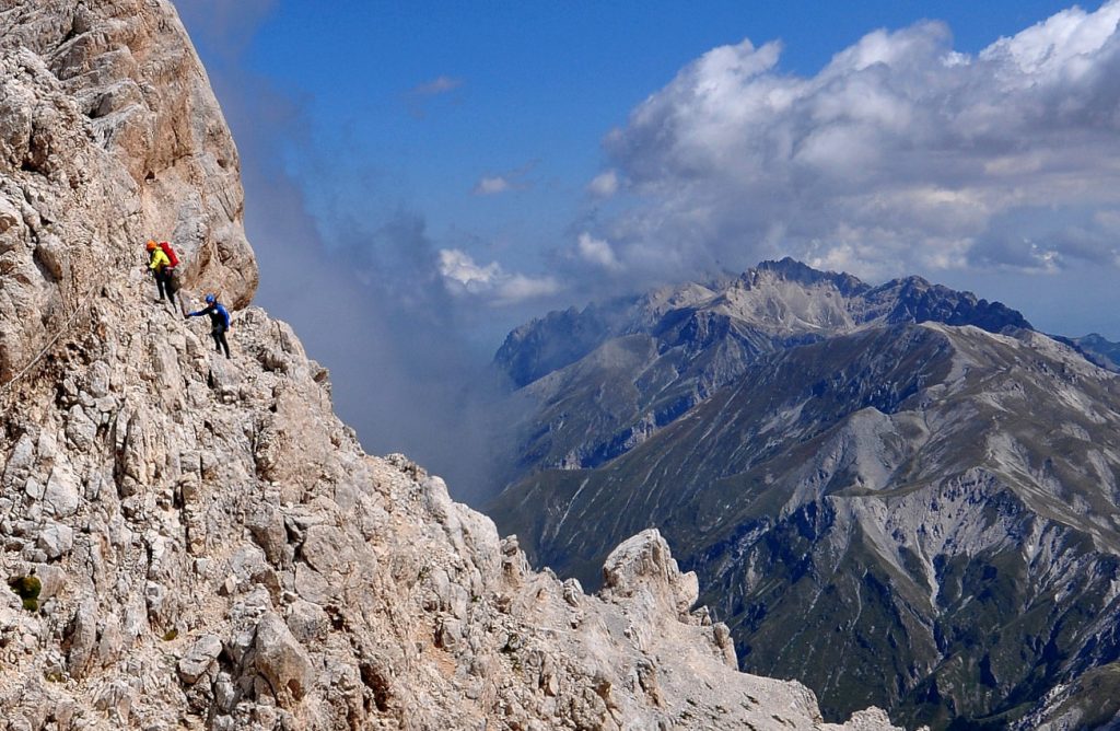 La ferrata del bivacco Bafile, foto SA