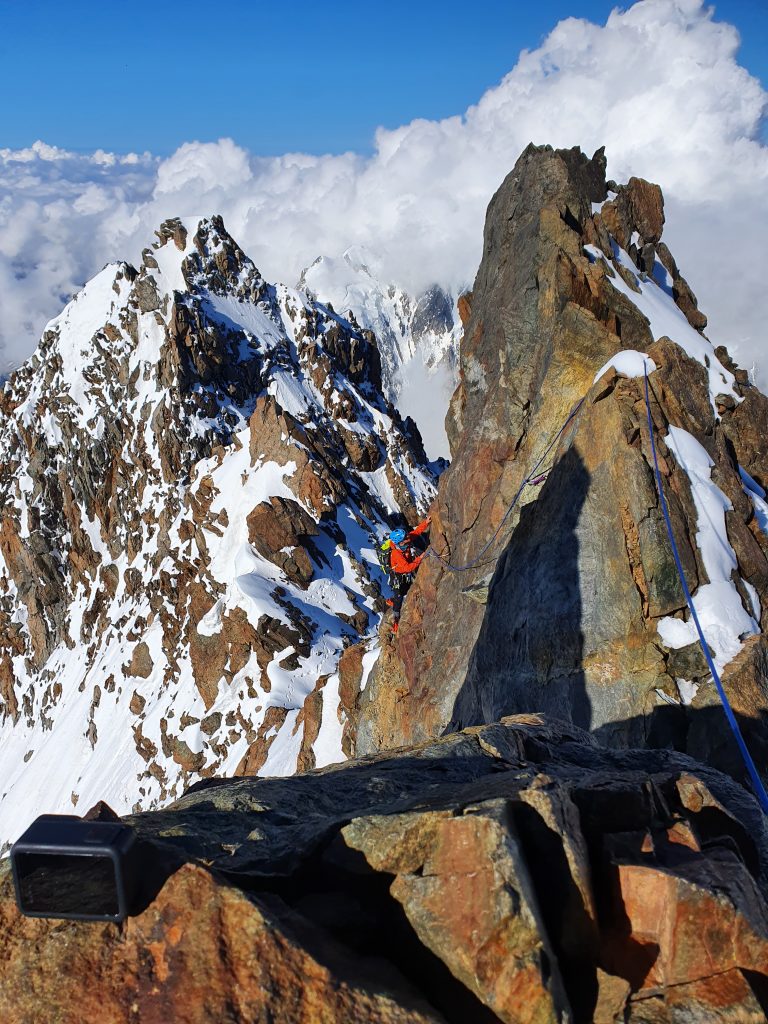 La cresta del Brouillard. Foto Perenzoni/Castanga