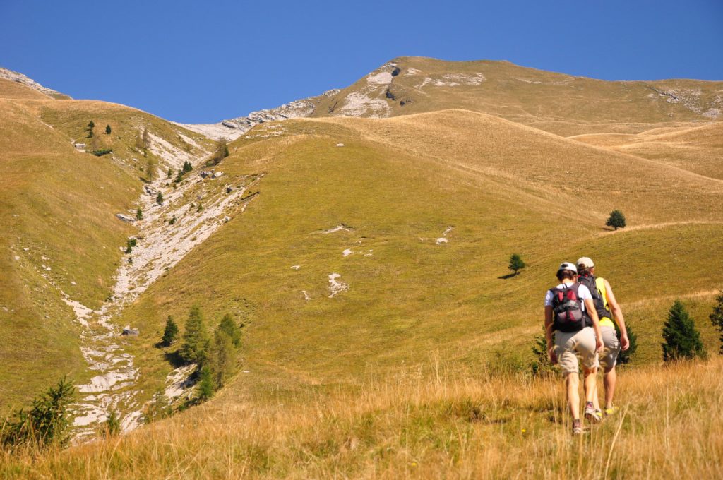 Monte Serva, escursionisti, foto SA