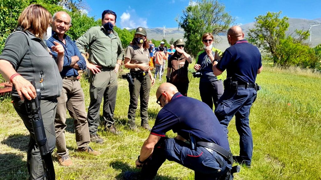 Personale del PNALM e Carabinieri forestali a Collarmele
