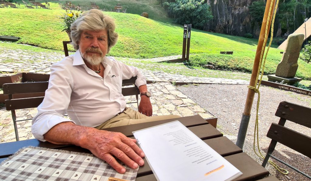 Reinhold Messner a Castel Firmiano 29 6 2021, foto SA