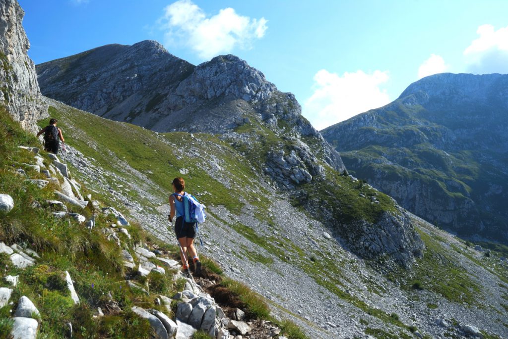 Salita al rifugio Semenza, foto SA