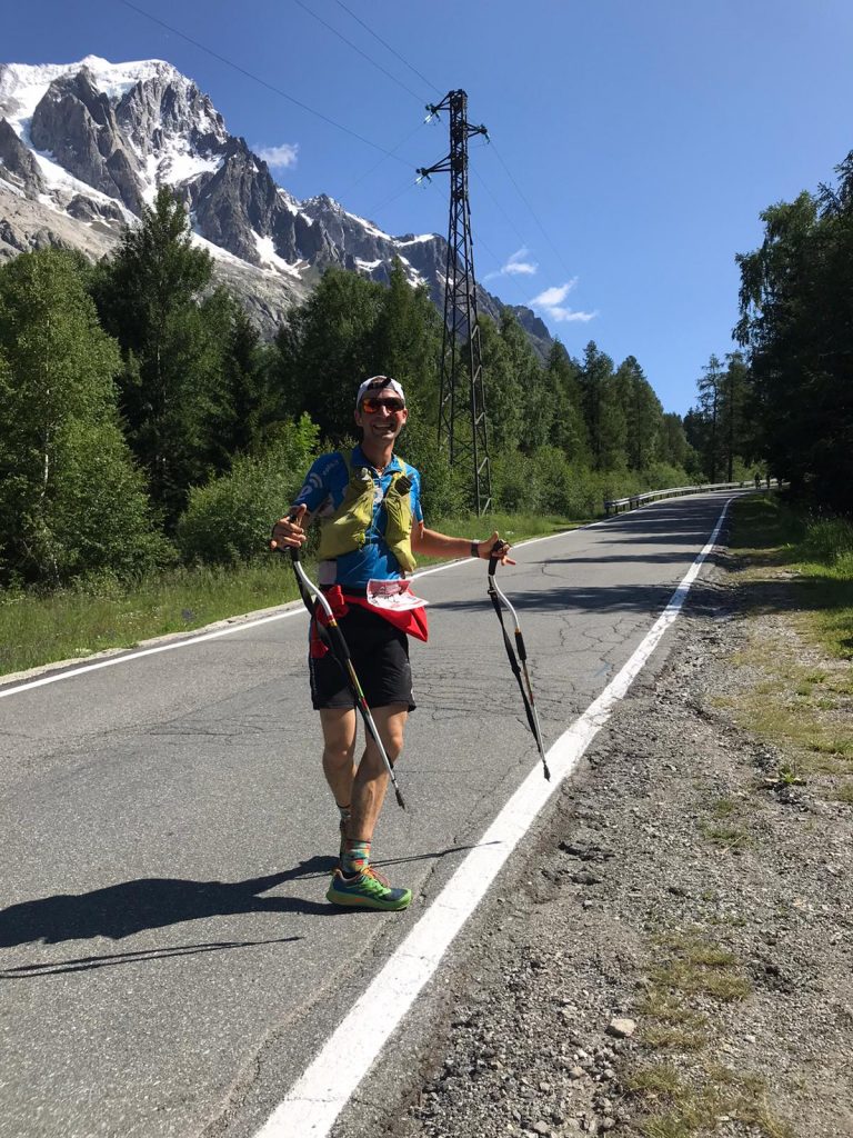 Andrea in gara. Foto archivio Andrea Macchi