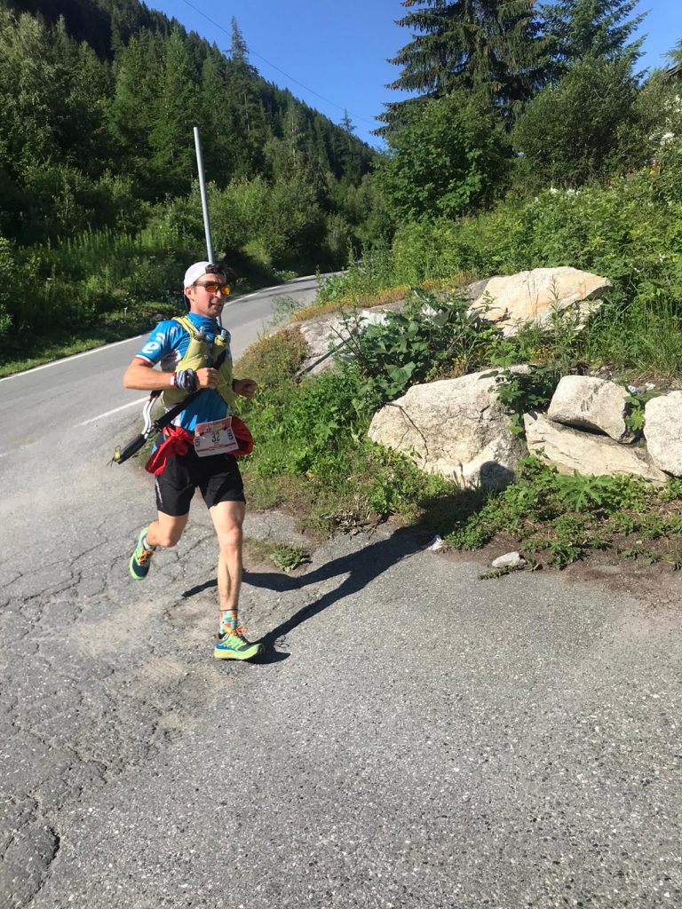 Andrea in gara. Foto archivio Andrea Macchi