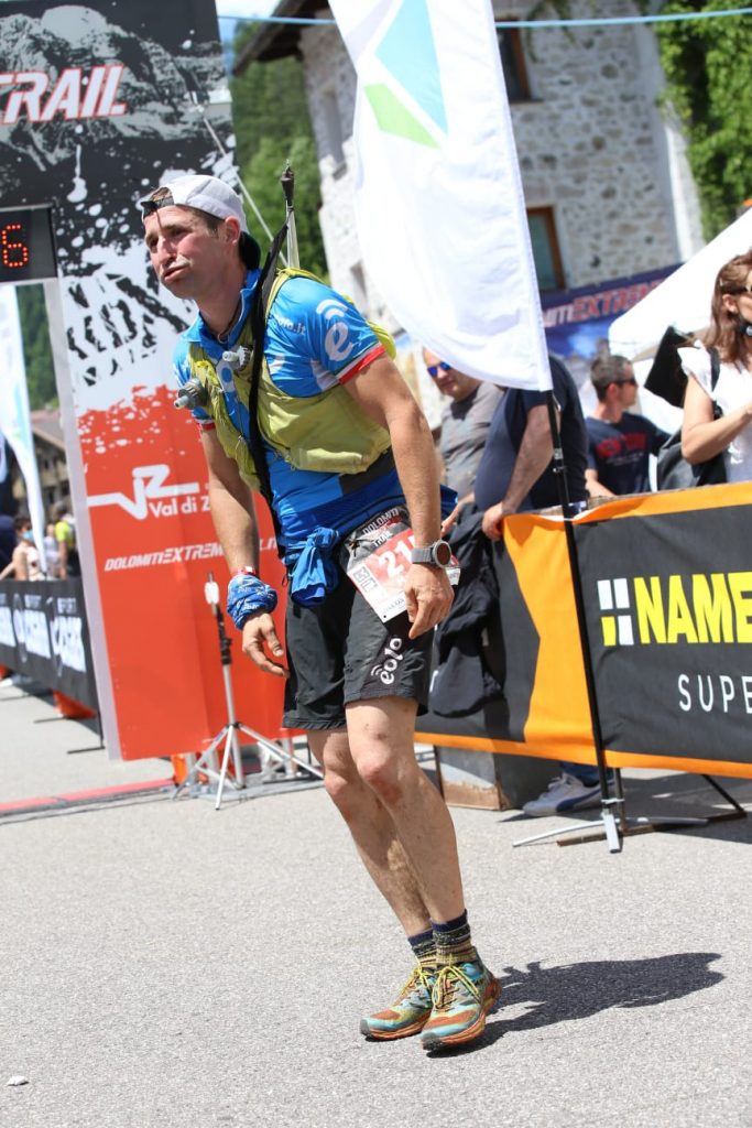 Andrea Macchi in gara. Foto archivio Andrea Macchi