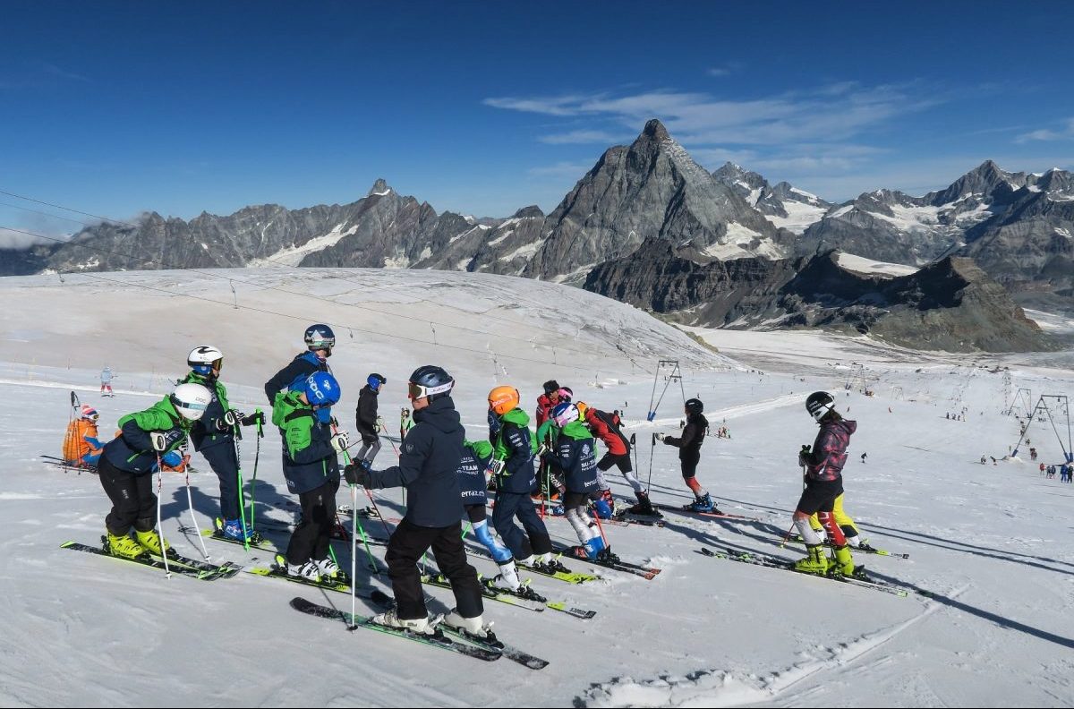 cervinia, sci