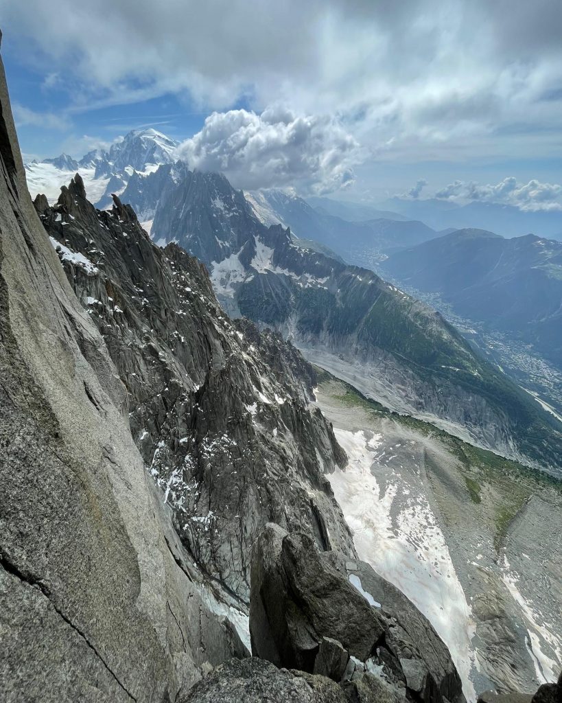 Vista dal Petit Dru - Foto IG Alex Honnold