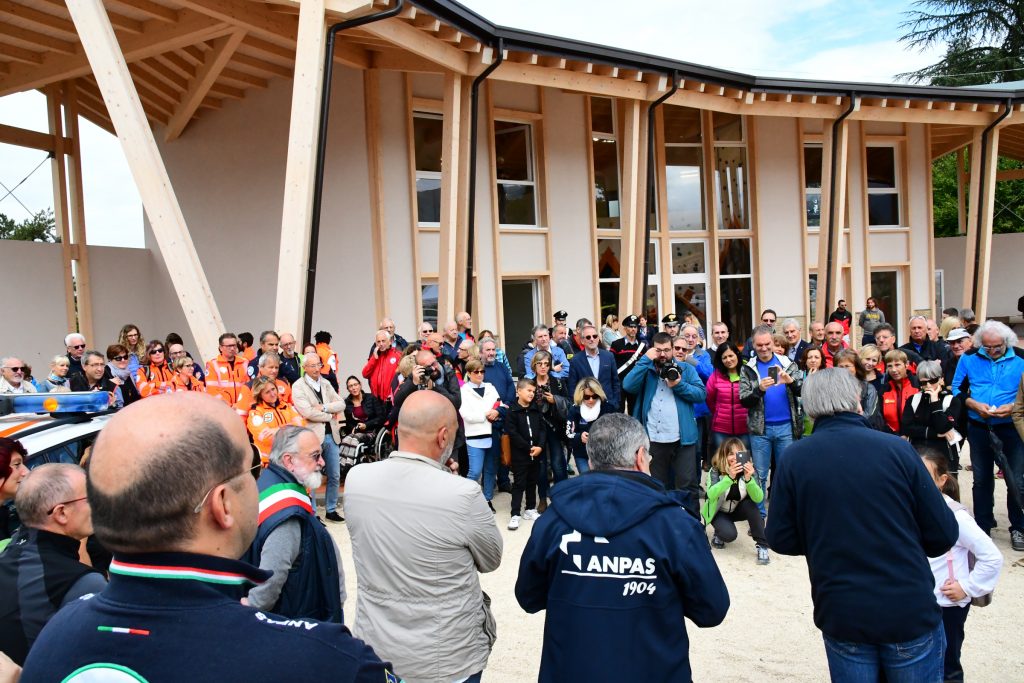 Amatrice 22 9 2019, inaugurazione Casa della Montagna