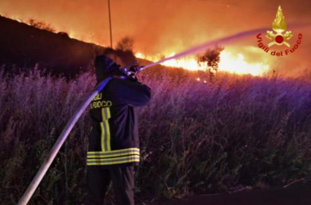 Foto ANSA/ VIGILI DEL FUOCO 
