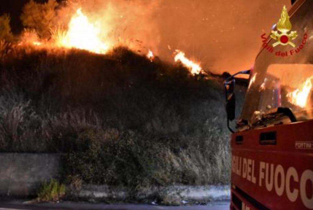 Foto ANSA/ VIGILI DEL FUOCO 