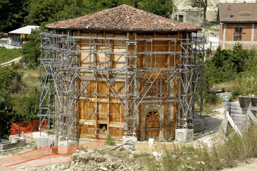 Vigilia del quinto anniversario della prima grande scossa, che il 24 agosto distrusse Amatrice, Accumoli e Arquata del Tronto, provocando 299 vittime, 21 Agosto 2021. Foto ANSA/SACCHETTONI