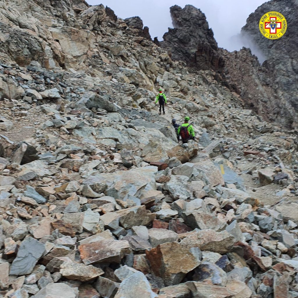 Intervento sul Monviso - Foto CNSAS Piemonte