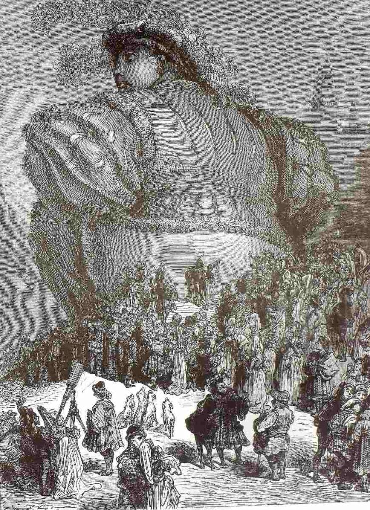 Una raffigurazione del gigante Gargantua