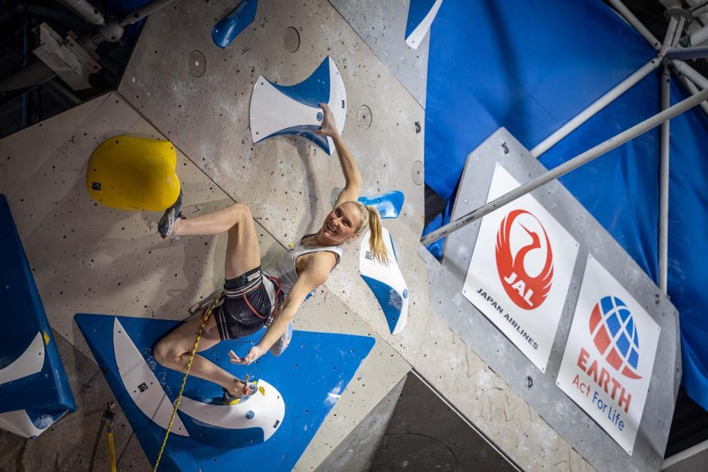 Foto FB Janja Garnbret Ph. Jan Virt/IFSC