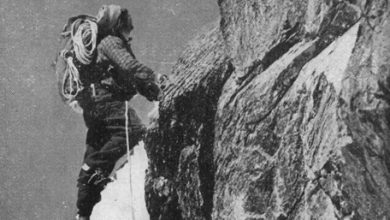 Toni Egger sul Cerro Torre.