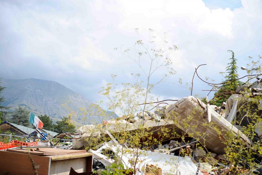 Amatrice, 24 agosto 2019. Foto ANSA/ FRANCESCO PATACCHIOLA